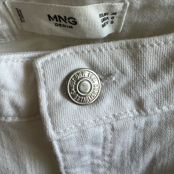 Mango White Push up Jeans in Size 6 - Picture 6 of 8